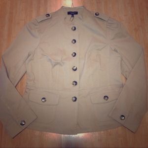 Denim - Talbots fitted Military Style Jacket Denim - Talbots fitted Military Style Jacket