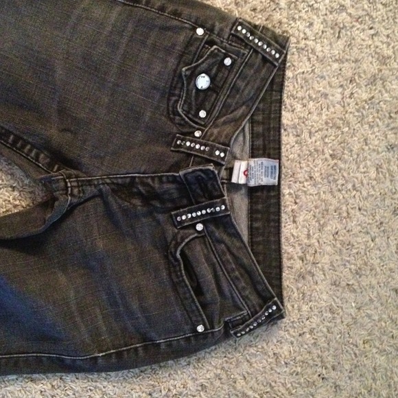 Dark grey true religion skinny jean
