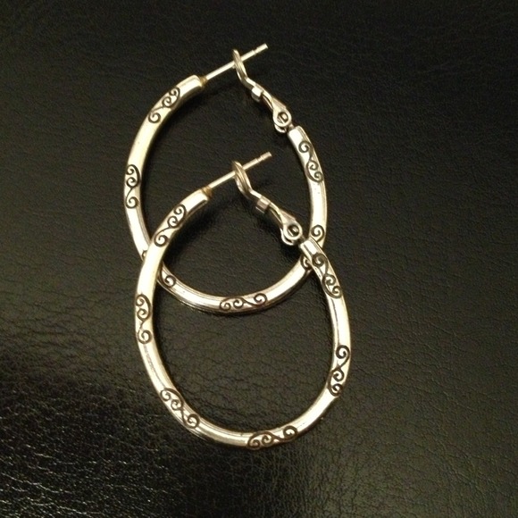 Brighton Silver Oval Hoop