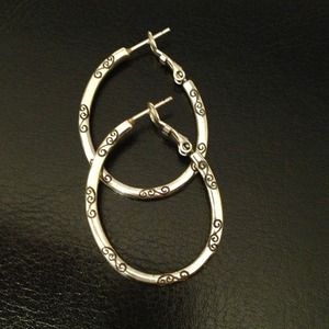 Brighton Silver Oval Hoop