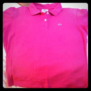 SOLDLacoste Pink Polo Top shirt