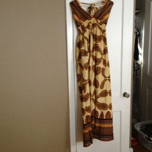 Tribal maxi dress