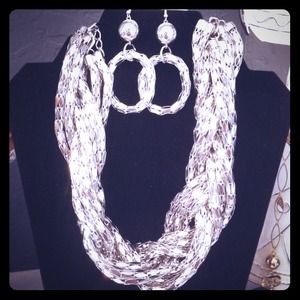 Necklace and matching earrings