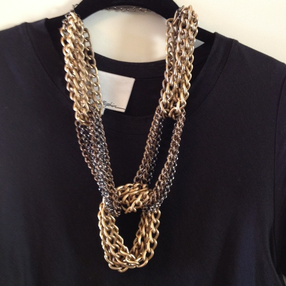 Sold in bundle. Mixed metal chain necklace