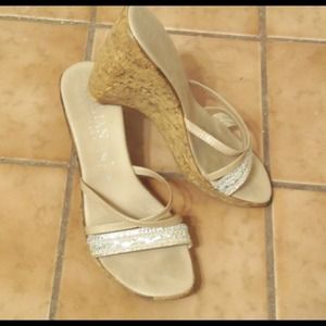 Cork wedge Strappy Sandles