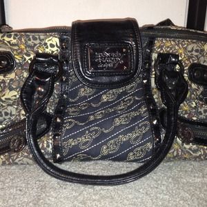 Ed Hardy Skull & Stud Purse