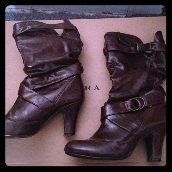 Chocolate brown boots