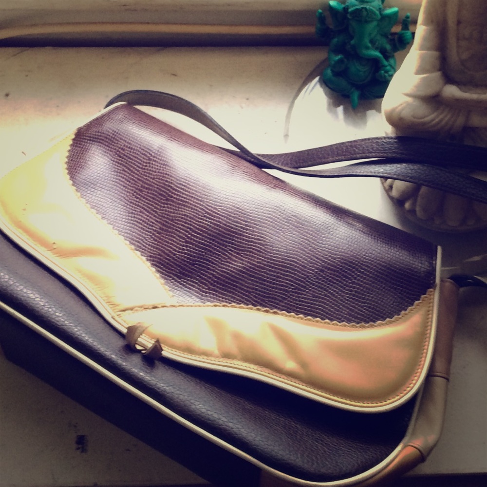 CLOSING SALE Rare Designer Leather Satchel