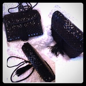 Clutches & Wallets - 🎉💝Reduced💝🎉Super Classy Black Beaded Clutch Clutches & Wallets - 🎉💝Reduced💝🎉Super Classy Black Beaded Clutch