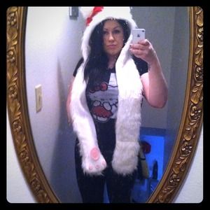 Hat scarf cat thing/ romper