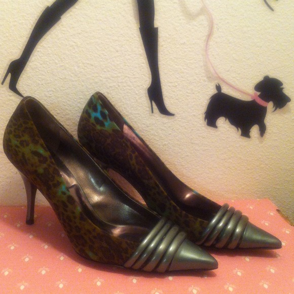 Animal print, multi-brown/aqua