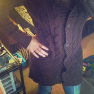 Long knit sweater