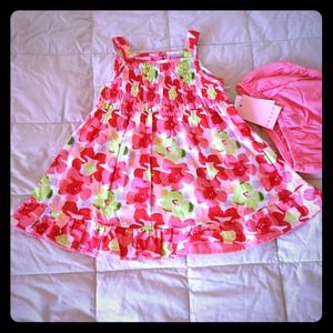 NWT Sweet Heart Dress & Carter's Romper Bundle