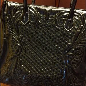 AMAZING Gianfranco Listi Patent Leather Tote Bag