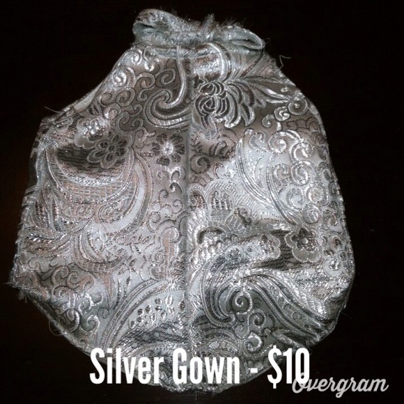 Silver doggie gown