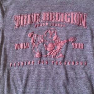 SOLD!!True religion purple burn out t. Size s