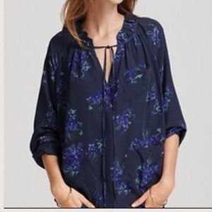 Rebecca Taylor lily floral blouse tunic