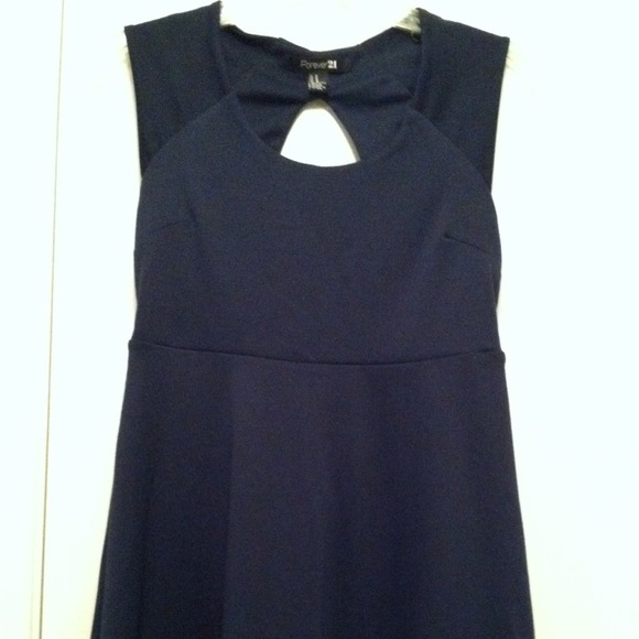 Navy blue mini dress
