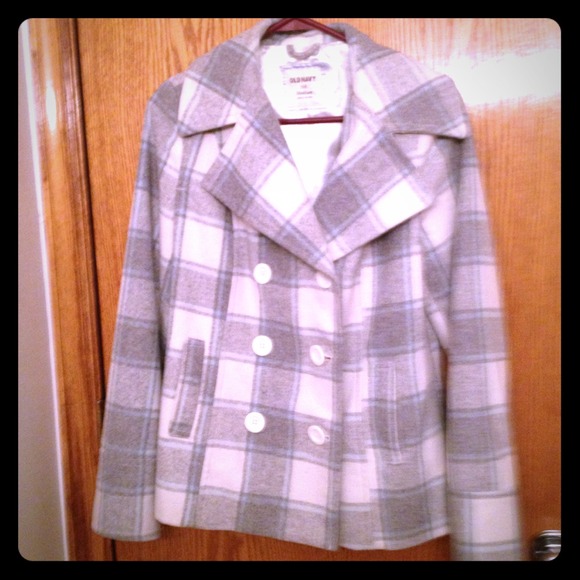 Old Navy plaid coat. Medium