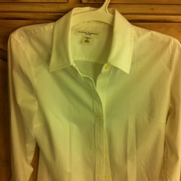 White cotton dress shirt