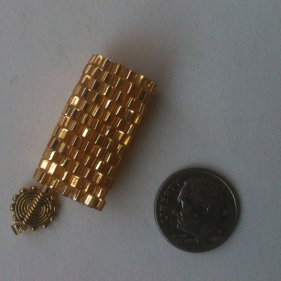 Woven Dreadlock Braid Sleeve Bead Charm Dangle - Picture 2 of 3