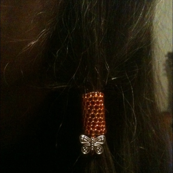 Woven Dreadlock Braid Sleeve Bead Charm Dangle - Picture 3 of 3