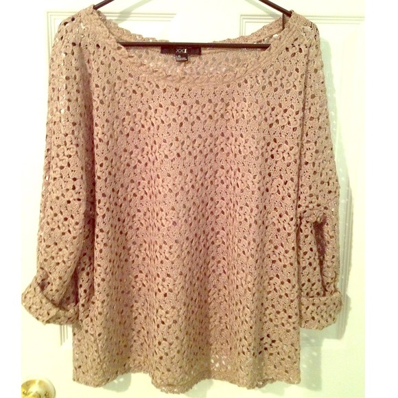 Gold floral mesh long sleeve