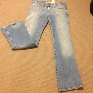 Gap jeans size four low rise jeans