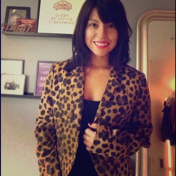 Leopard Print Blazer.