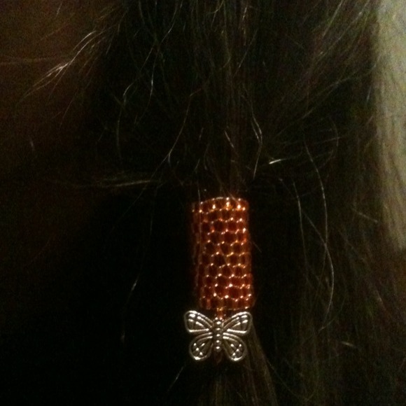 Woven Dreadlock Braid Sleeve Bead Dangle Charm - Picture 4 of 4