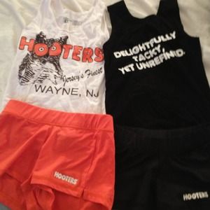 Authentic hooters uniforms!