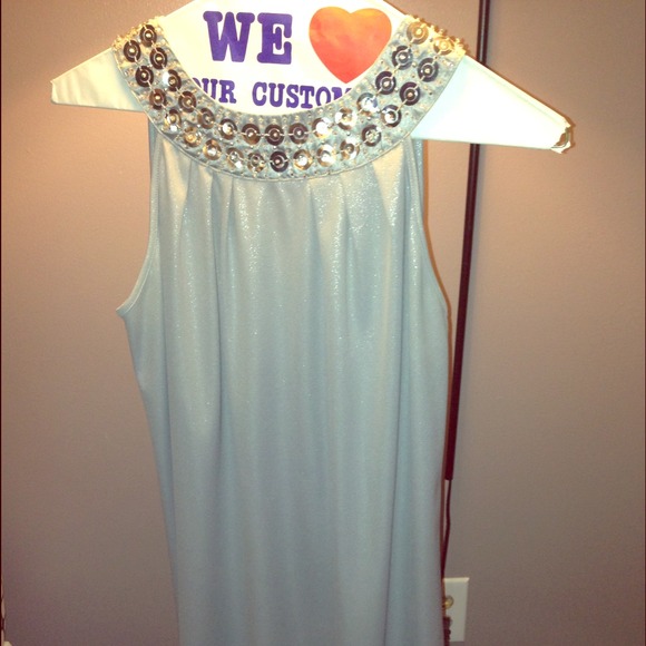 Gray bell dress