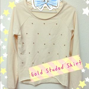 -Sold-Gold Studed Shirt