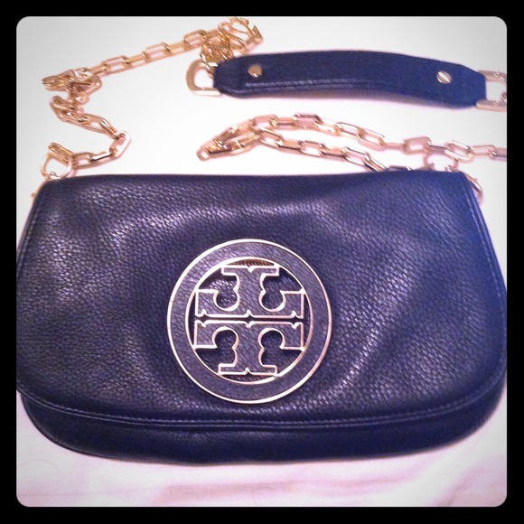 Tory burch black clutch