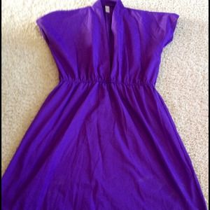 American apparel purple dress