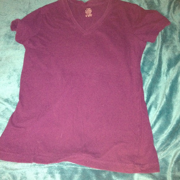 Basic Purple Vee Tee