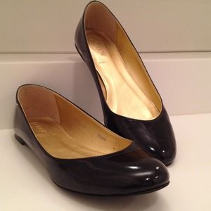 J-Crew Black Patent Ballet Flats