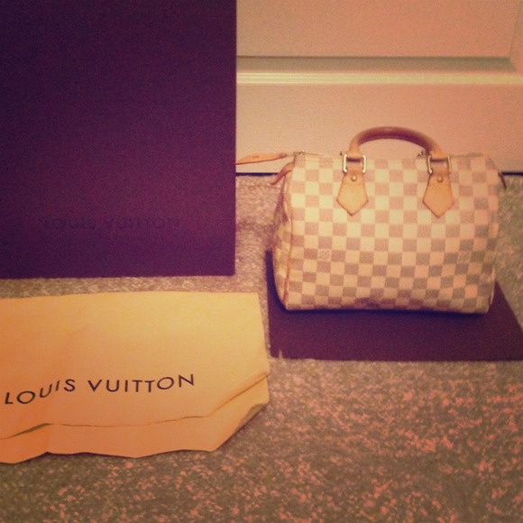 Authentic Louis Vuitton Azur Damier speedy