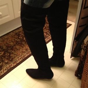 Over the knee Faux suede boot 6.5