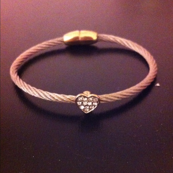 🚫TRADED🚫Silver Heart Bracelet