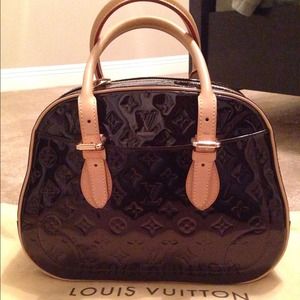 Authentic LV Patent Leather Embossed Top handle