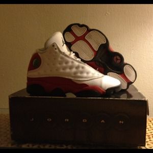 Red & White Air Jordan's 13 retro