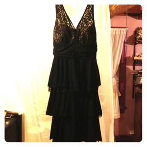 Worn once little black lace dress
