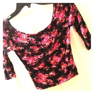 Charlotte Russe floral crop top