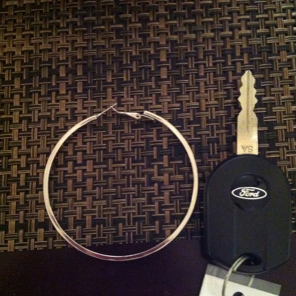 Large hoop earrings