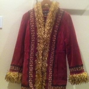 MIXIT Red Suede Coat