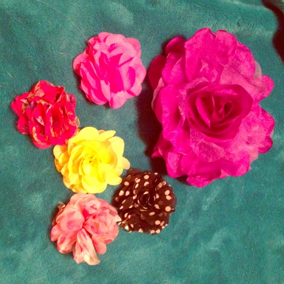 Flower hair clip bundle