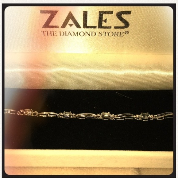 Aquamarine silver bracelet