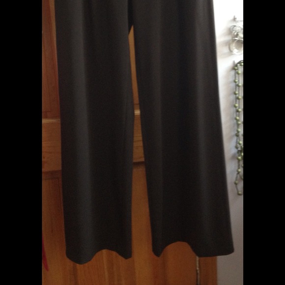 Chocolate Brown Alive + Olivia wide leg dress pant - Picture 2 of 4