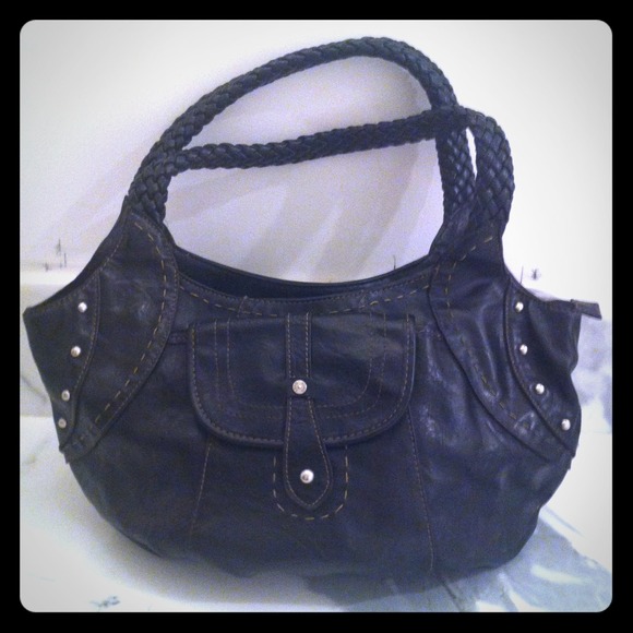 Levi's black leather purse